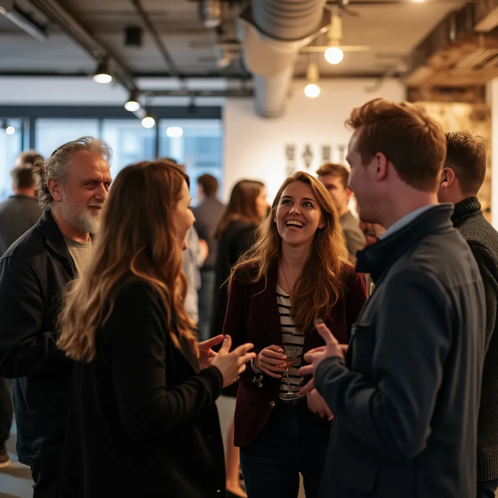 Evento de networking de diseñadores